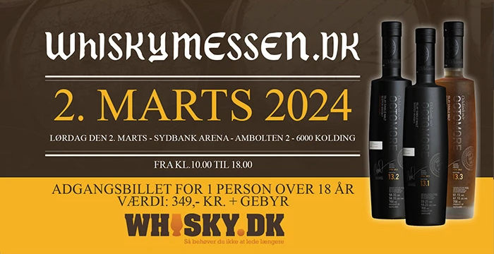 Tag med på dette års whiskymesse i kolding af whisky.dk